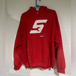 Snap on hoodie X-Large